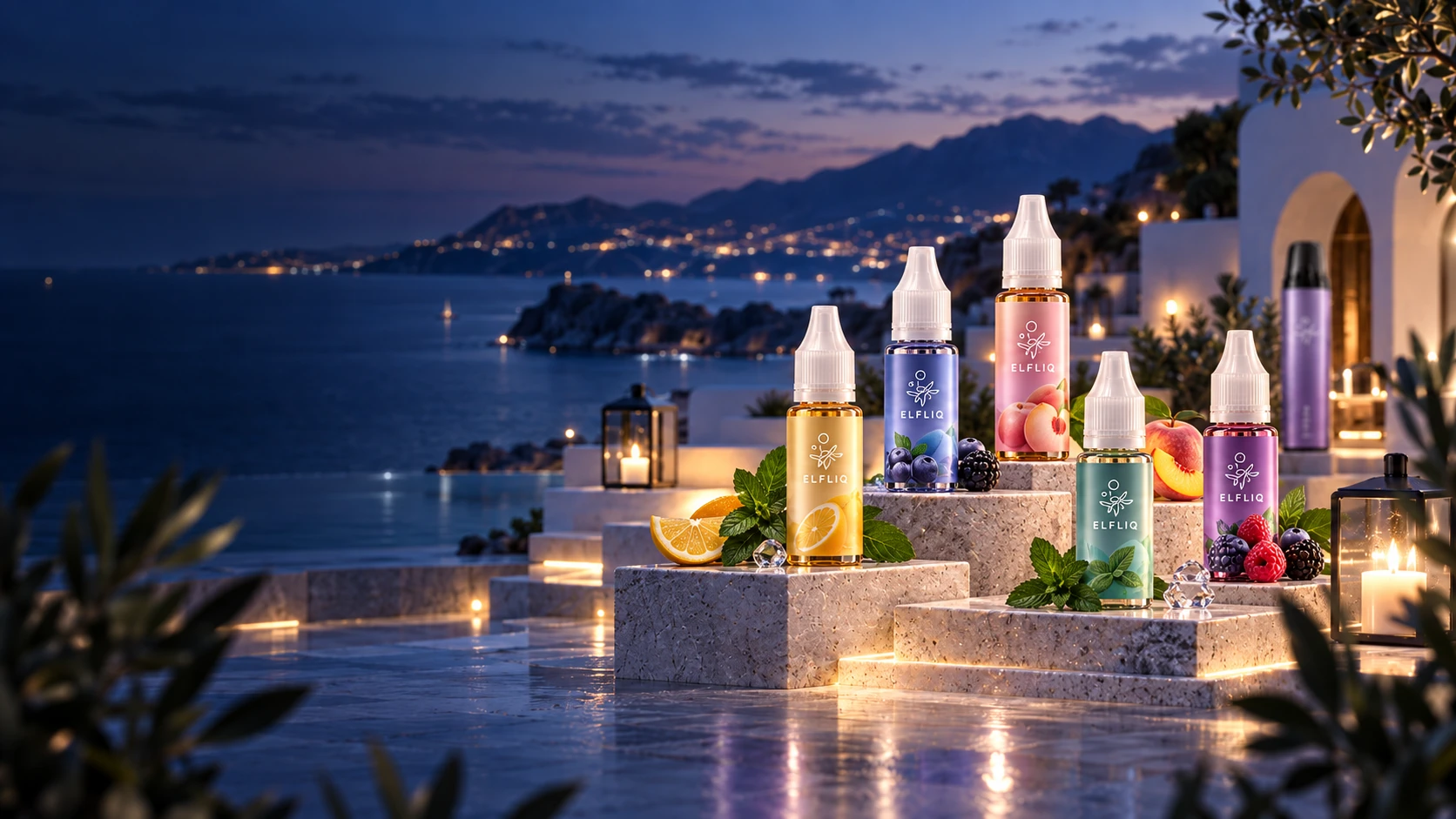 Illustrative ELFLIQ Liquid Produktwelt